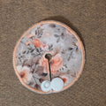 Boho floral coral on grey gtube pad in mini version