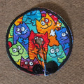 Stacked cats in multicolor gtube pad mini version