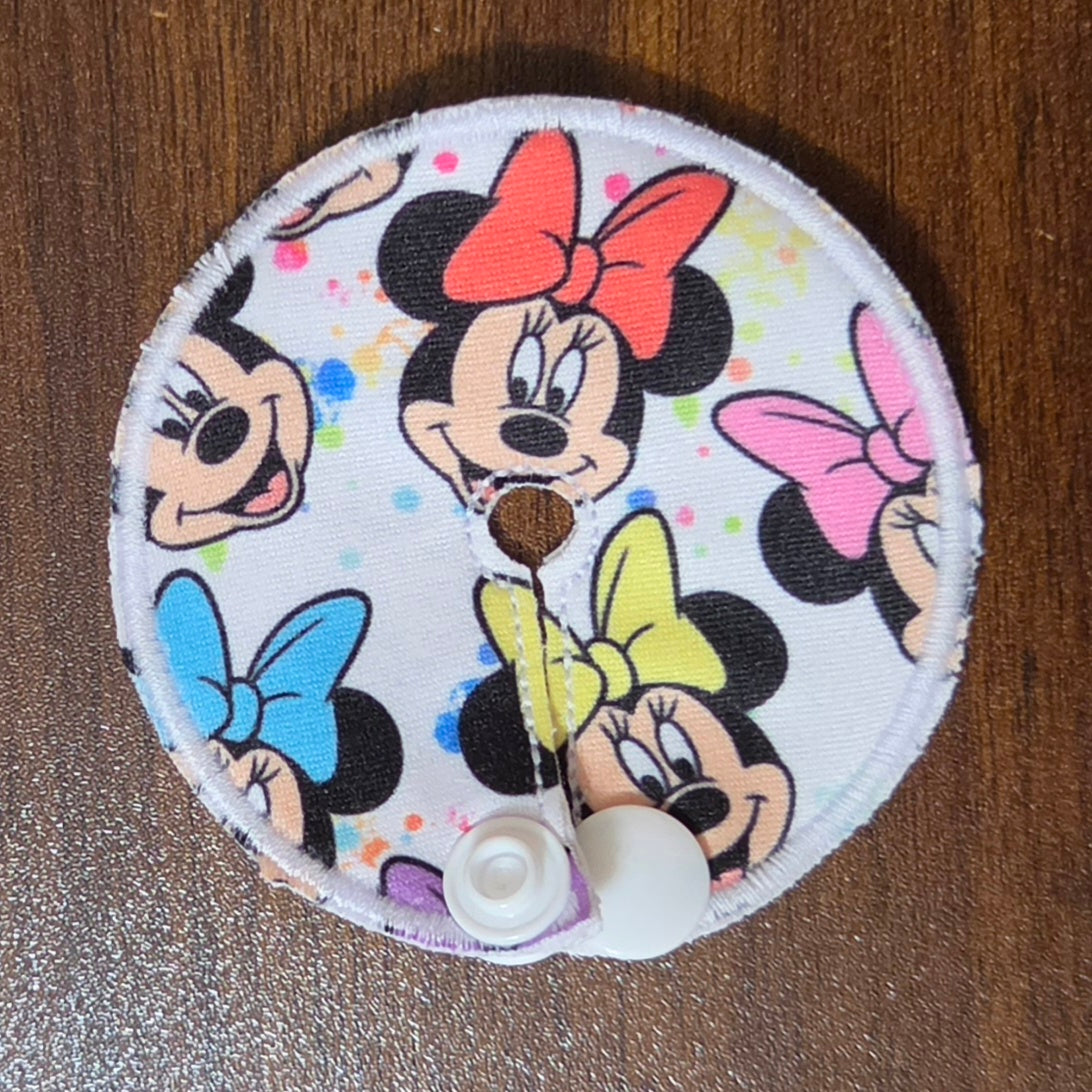 Mini gtube pad in mouse smiling colorful bows print
