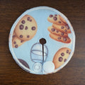 Mini gtube pad in milk and cookies print