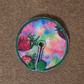 Mini size gtube pad with strawberries on a multicolor watercolor background