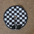 Mini gtube pad with black and white check pattern