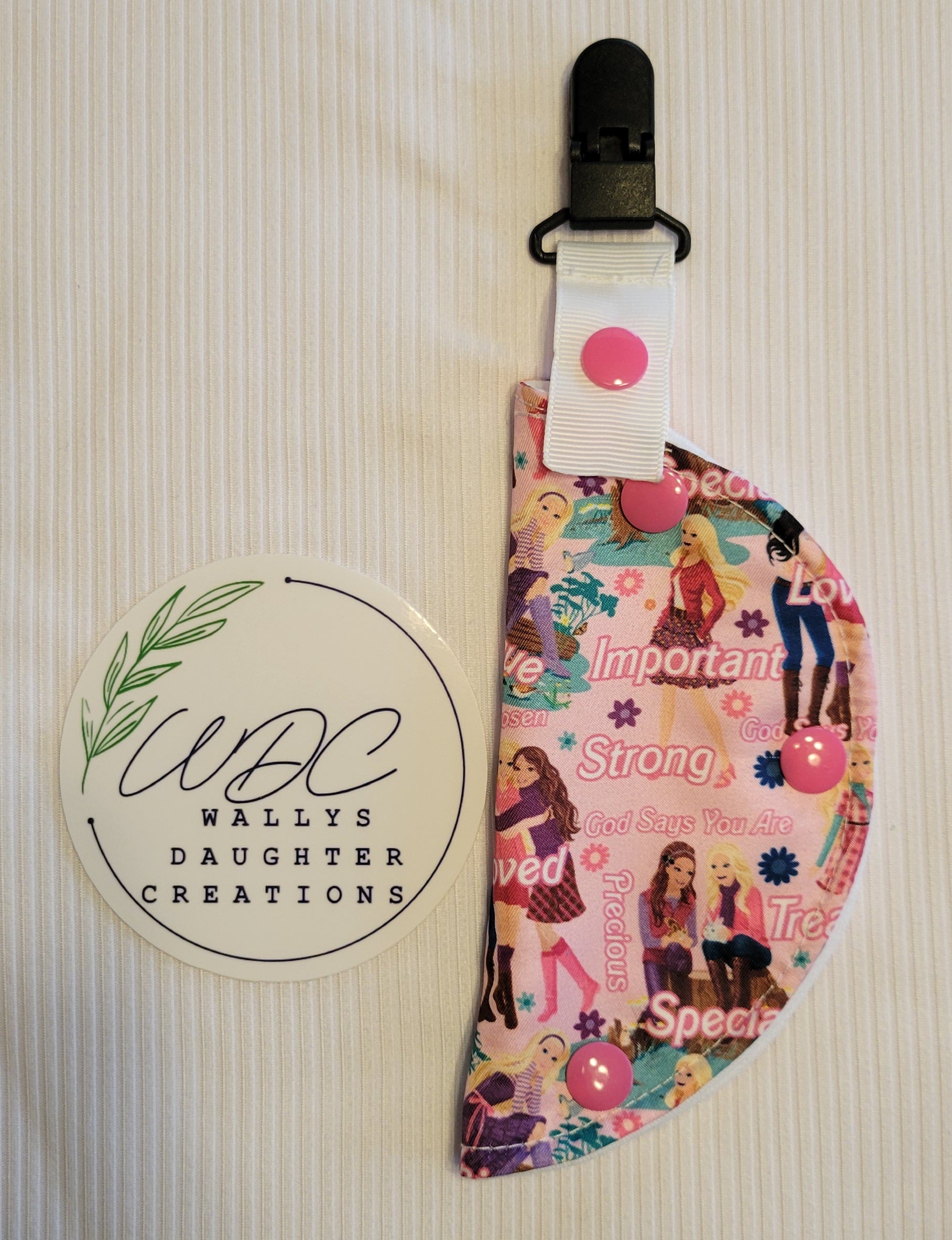 God Says Girls Clip on feeding tube port cover