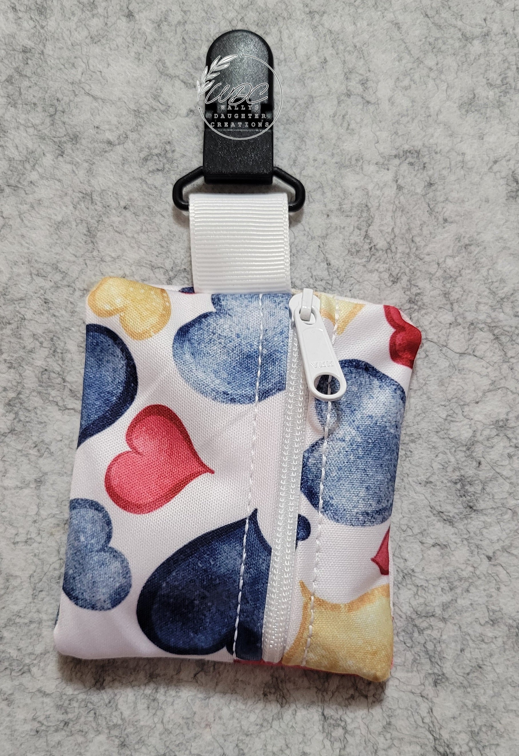 NG /NJ Tube Clip-on Zip Pouch, Medical Tubing Support