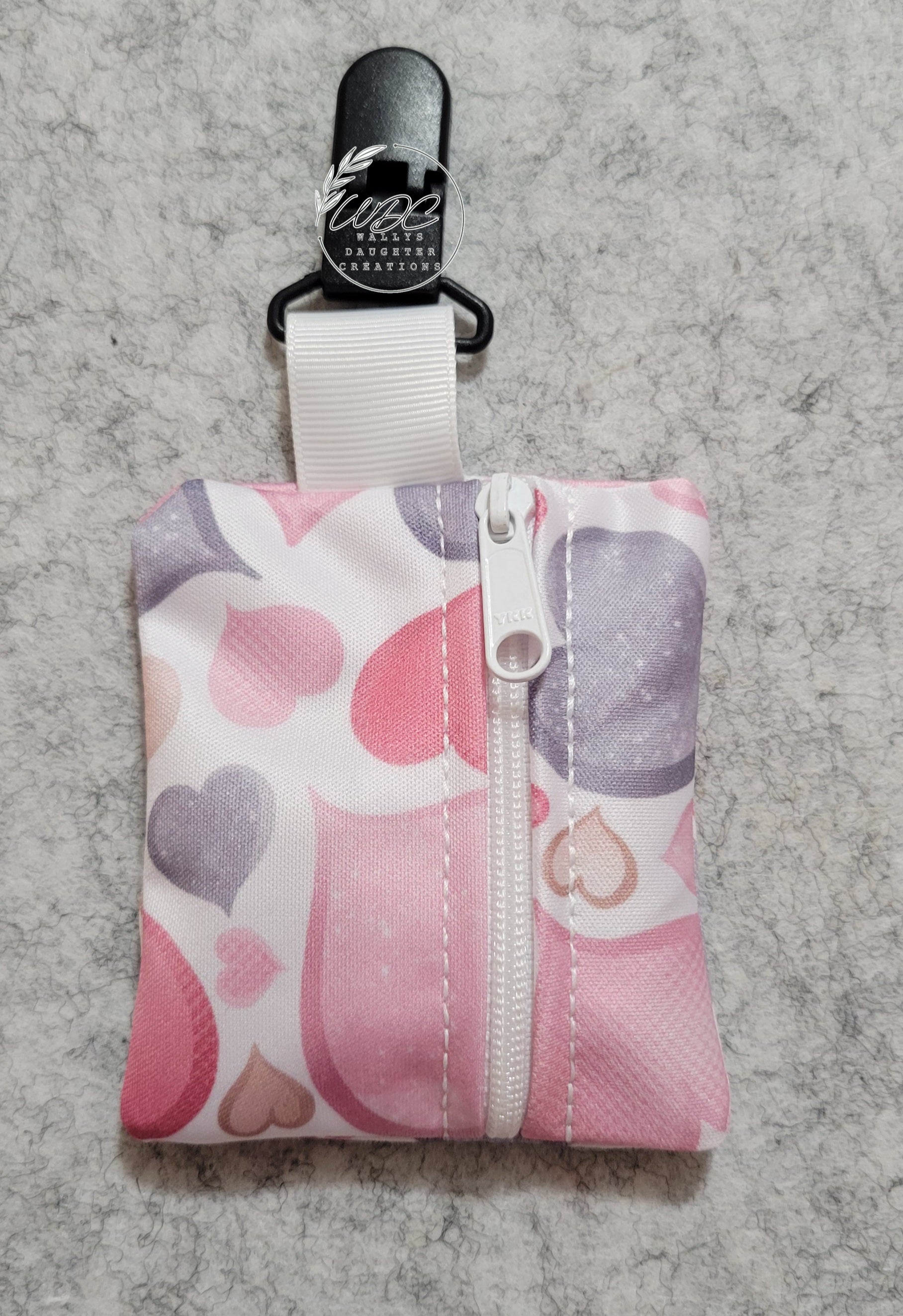 NG /NJ Tube Clip-on Zip Pouch, Medical Tubing Support