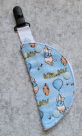 Blue 100 Acre Woods Clip on feeding tube port cover