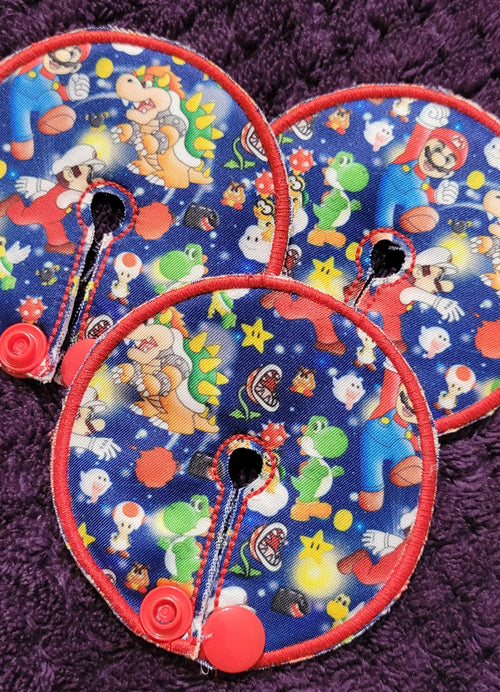 2.5" G Tube Pad, Plumber Bro's, Snap Closure