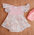 Flutter sleeve dress (NB-12M)
