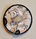 gtube pad with black and white farm animals