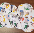 Gtube pad collage showing different alphabet characters with animals