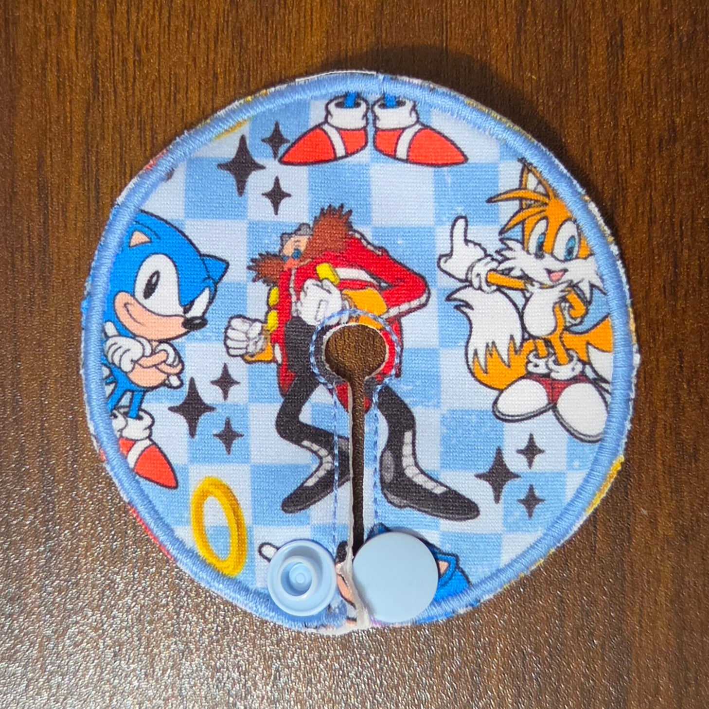 blue hedgehog gtube pad