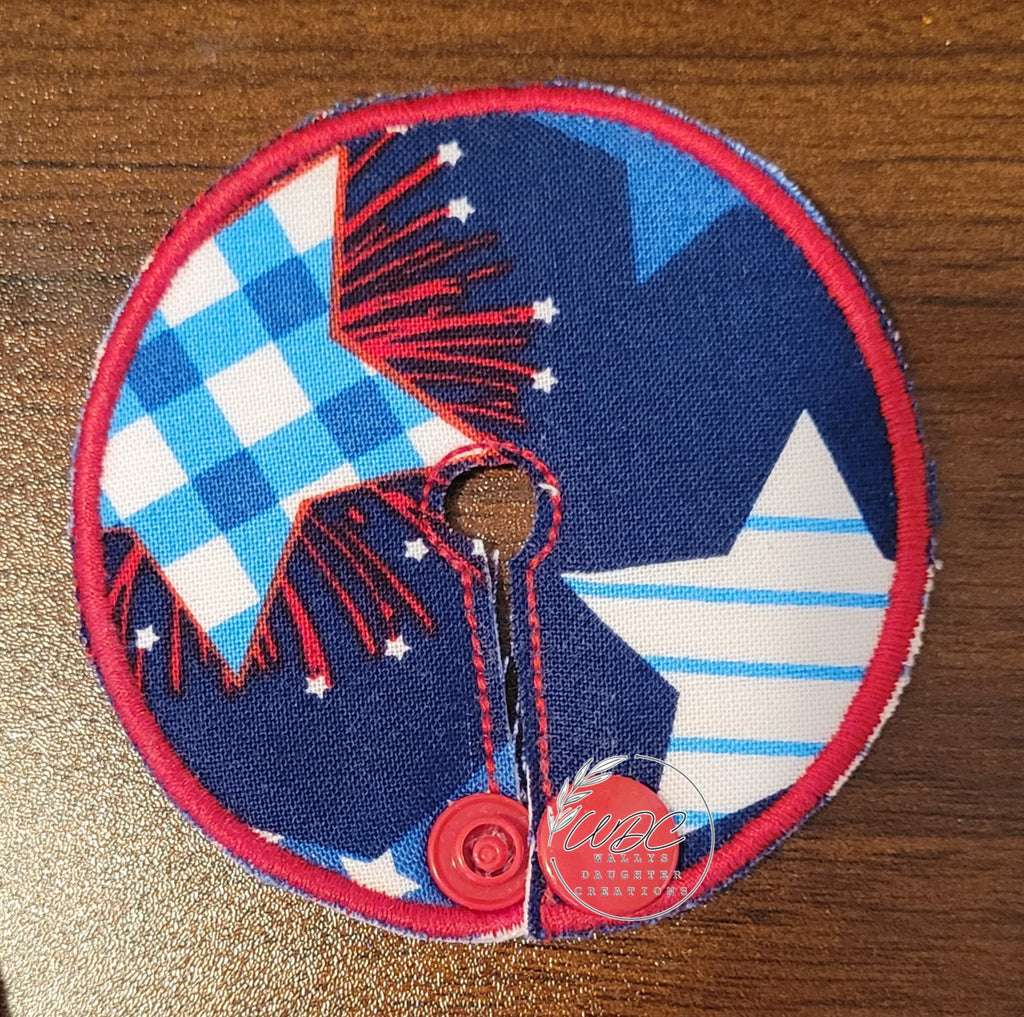 Gtube pad with blue checkered start and fireworks