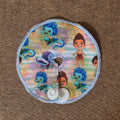 Sea Monster Boy gtube pad with watercolor stripe background