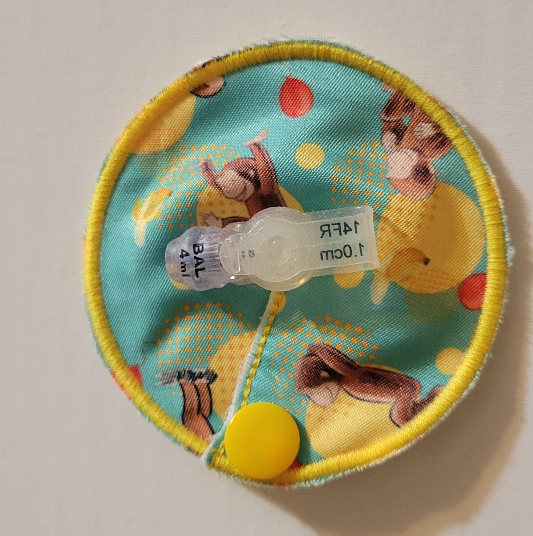 curious monkey gtube pad with mini button