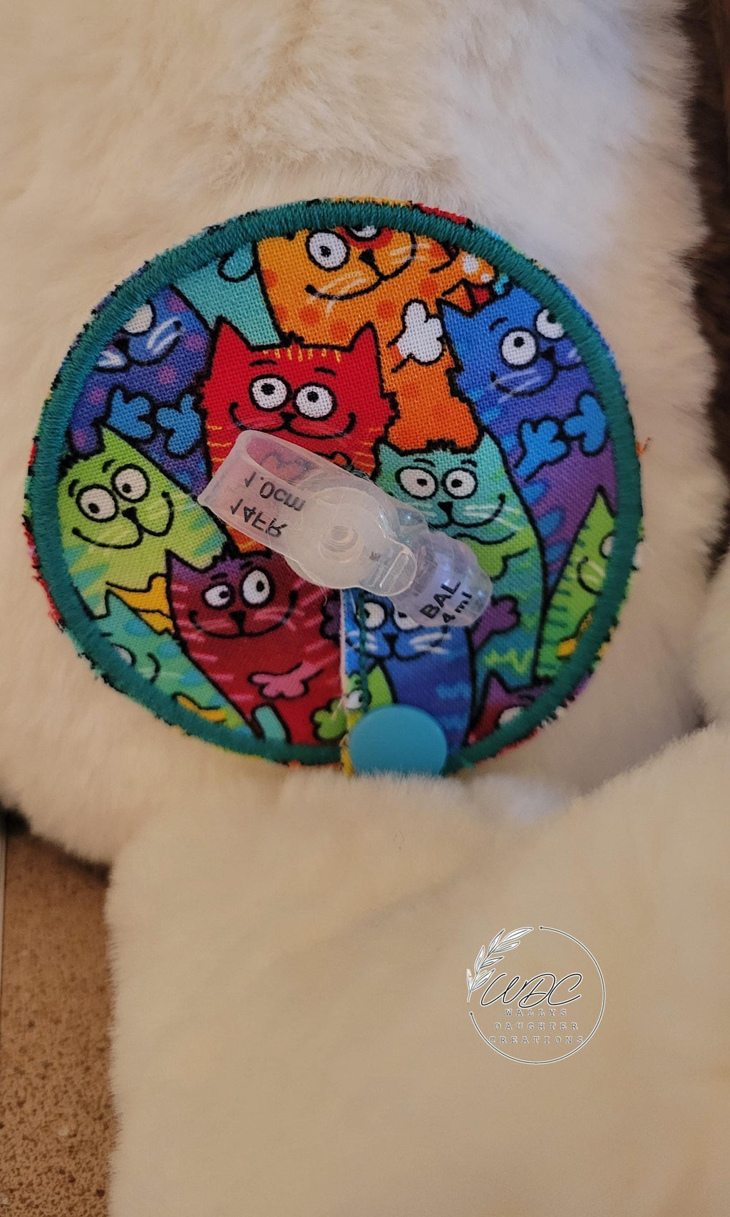 3" G Tube Pad, Cat stack, Snap Closure