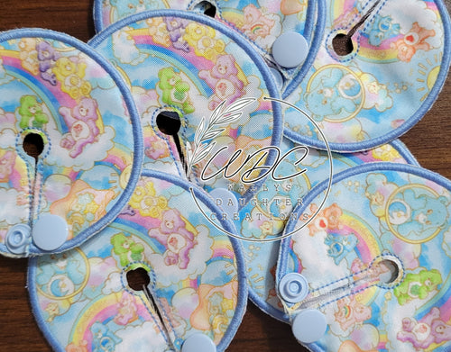 Gtube pad collage in bear and rainbow print