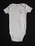 Gtube adapted bodysuit with blue stripe and tiger pocket