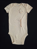 Gtube adapted bodysuit on yellow with chick pocket
