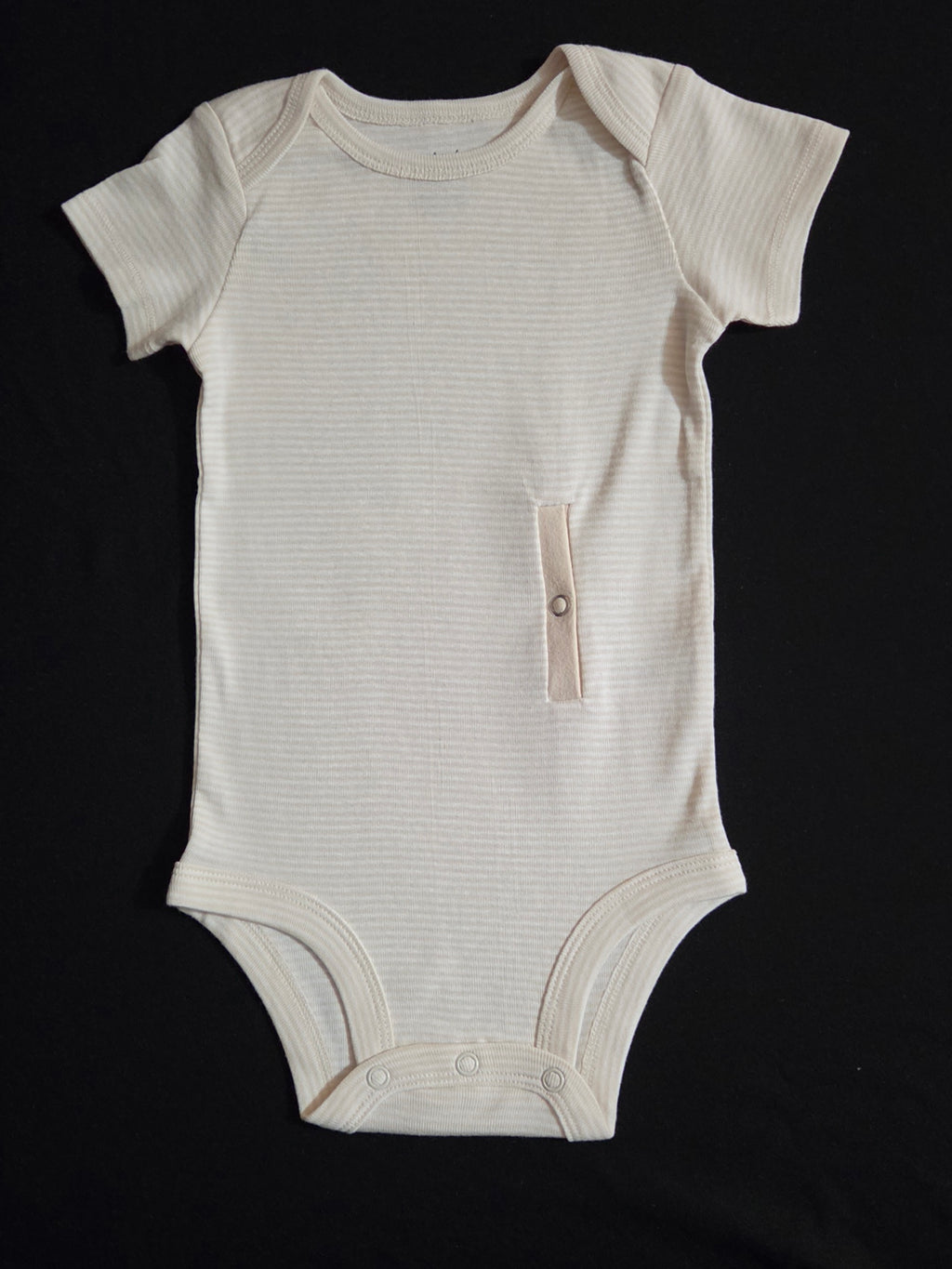 Gtube adapted bodysuit in cream stripe