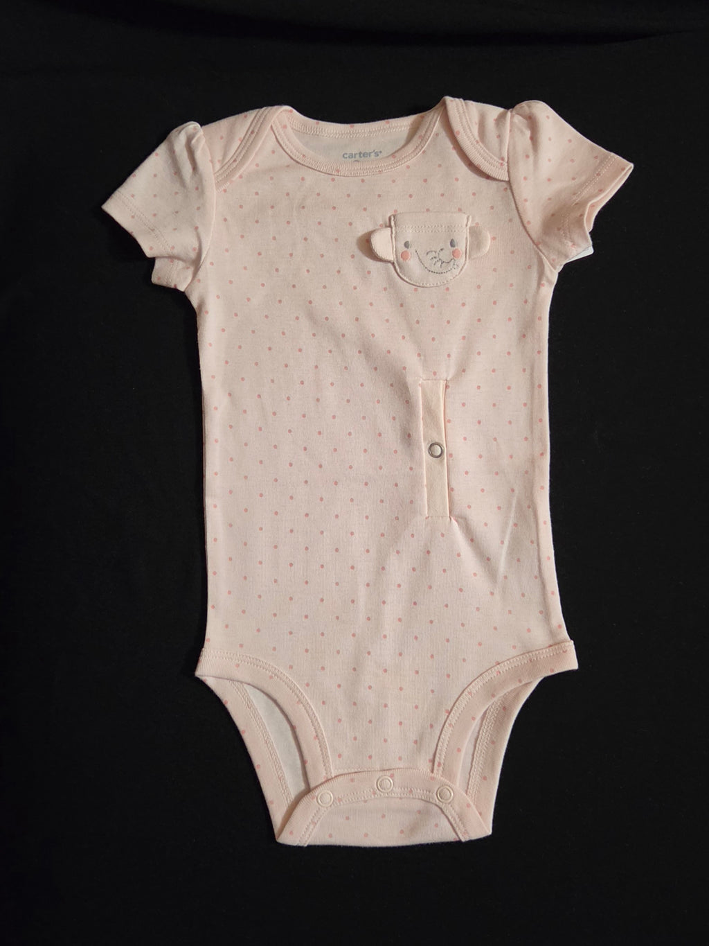 Gtube adapted bodysuit on pink with elephant pocket