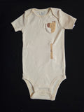 Gtube adapted bodysuit with giraffe pocket