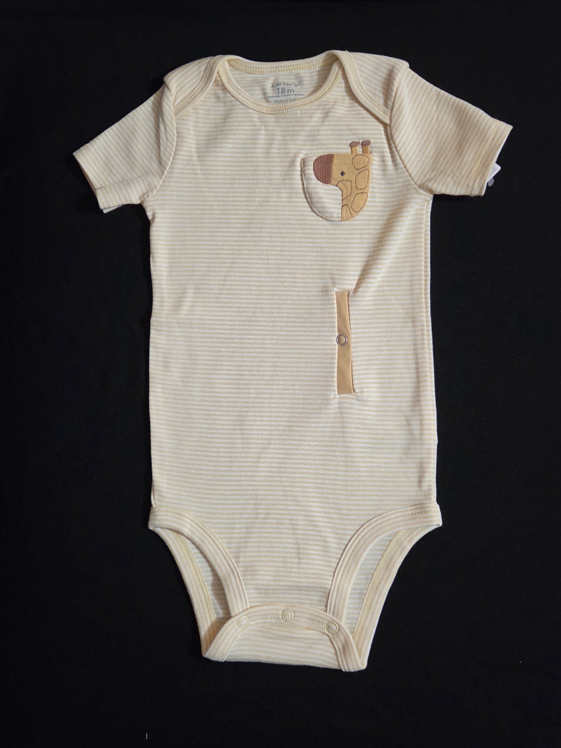 Gtube adapted bodysuit with giraffe pocket