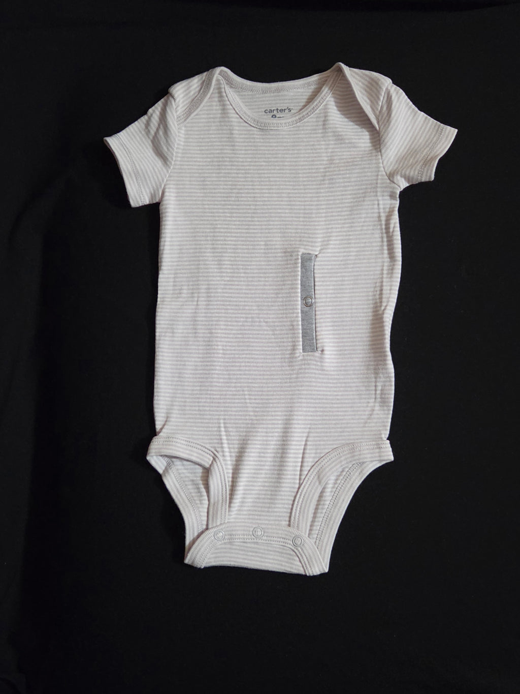 Gtube adapted bodysuit with grey stripe