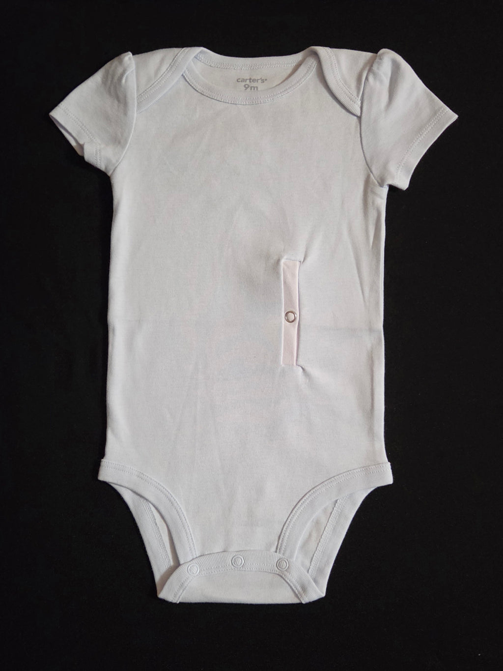 Gtube adapted bodysuit with ruffle sleeves on blue