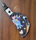 Clip on Port Cover with Heeler and Stuffies print on starry night sky background