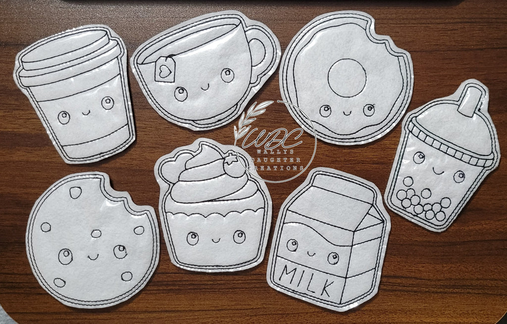 Wipeable coloring characters in barista characters