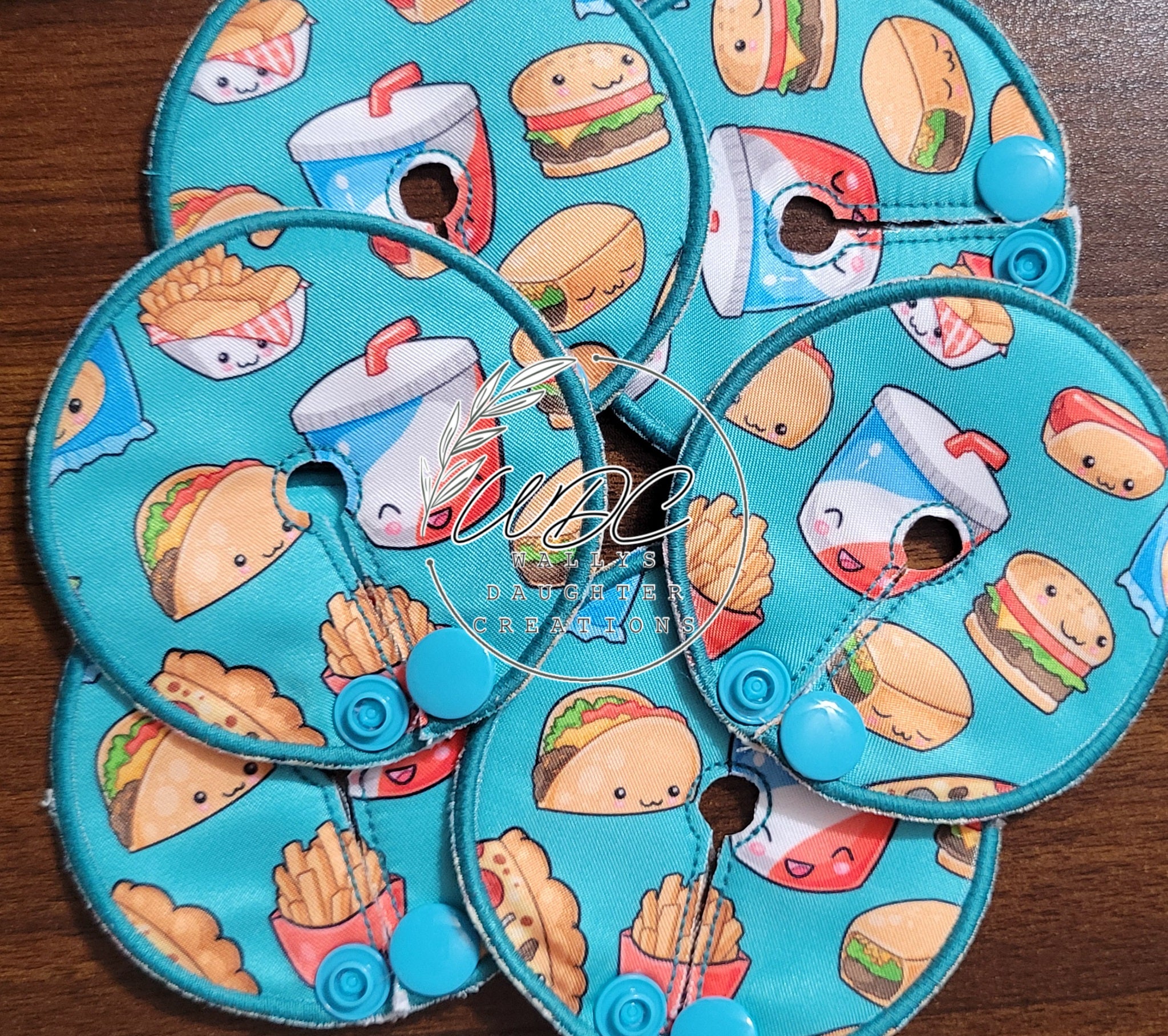 Gtube pad in fast food print