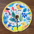 Gtube pad with forest birds on white background
