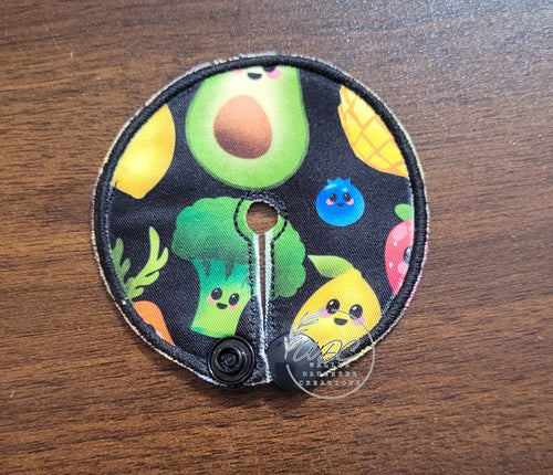 Gtube pad in mini size with dancing fruit and vegg print