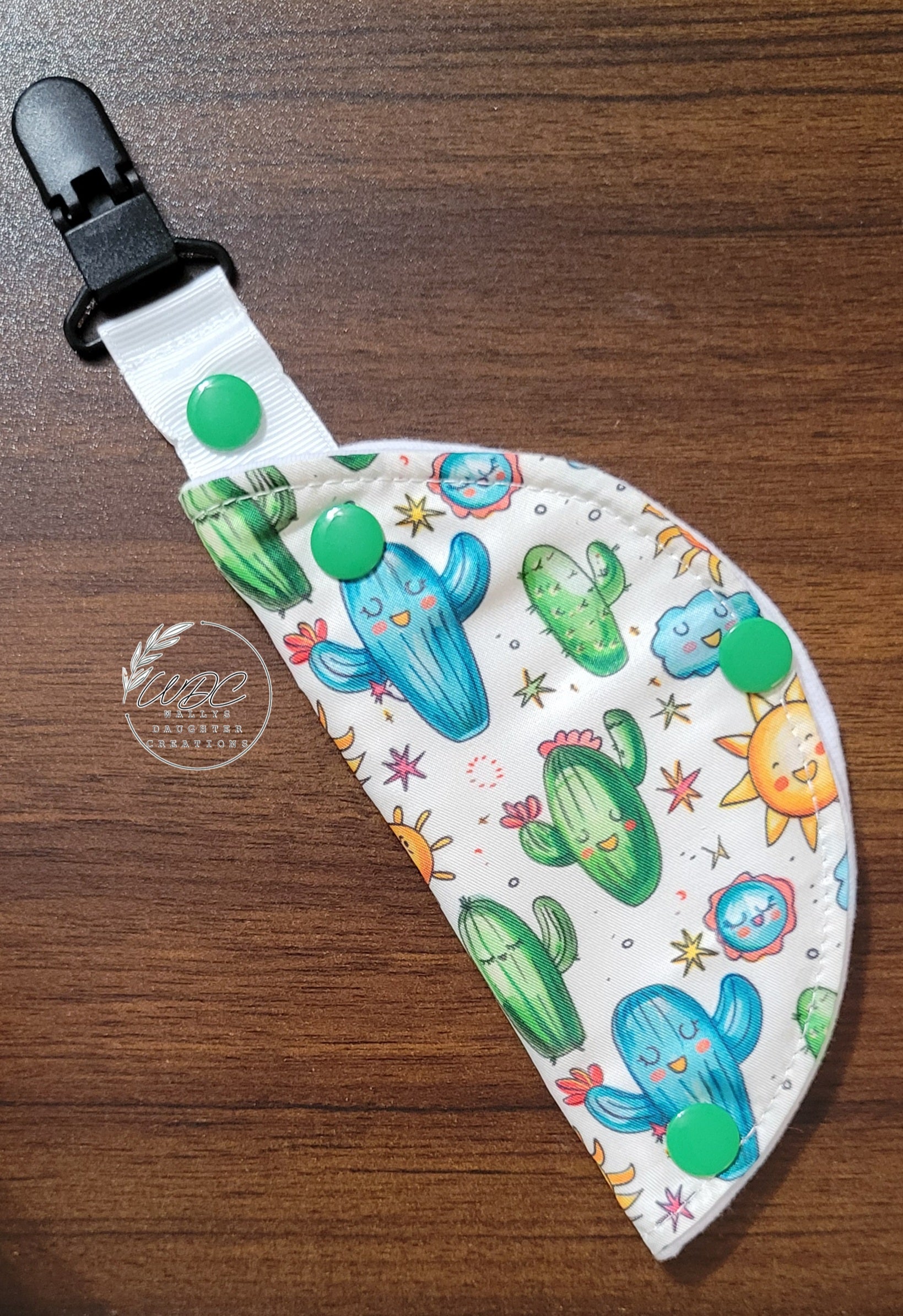 Clip on Port cover with cactus print