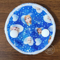 Snap down pad with sister characters and hearts