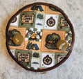 Snap Down Covered pad in camping theme