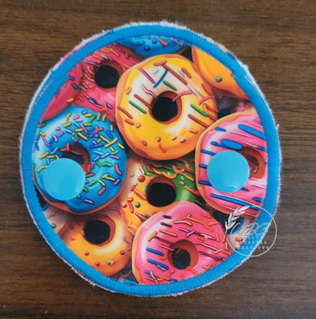 Gtube Pad in snap down cover option donut print