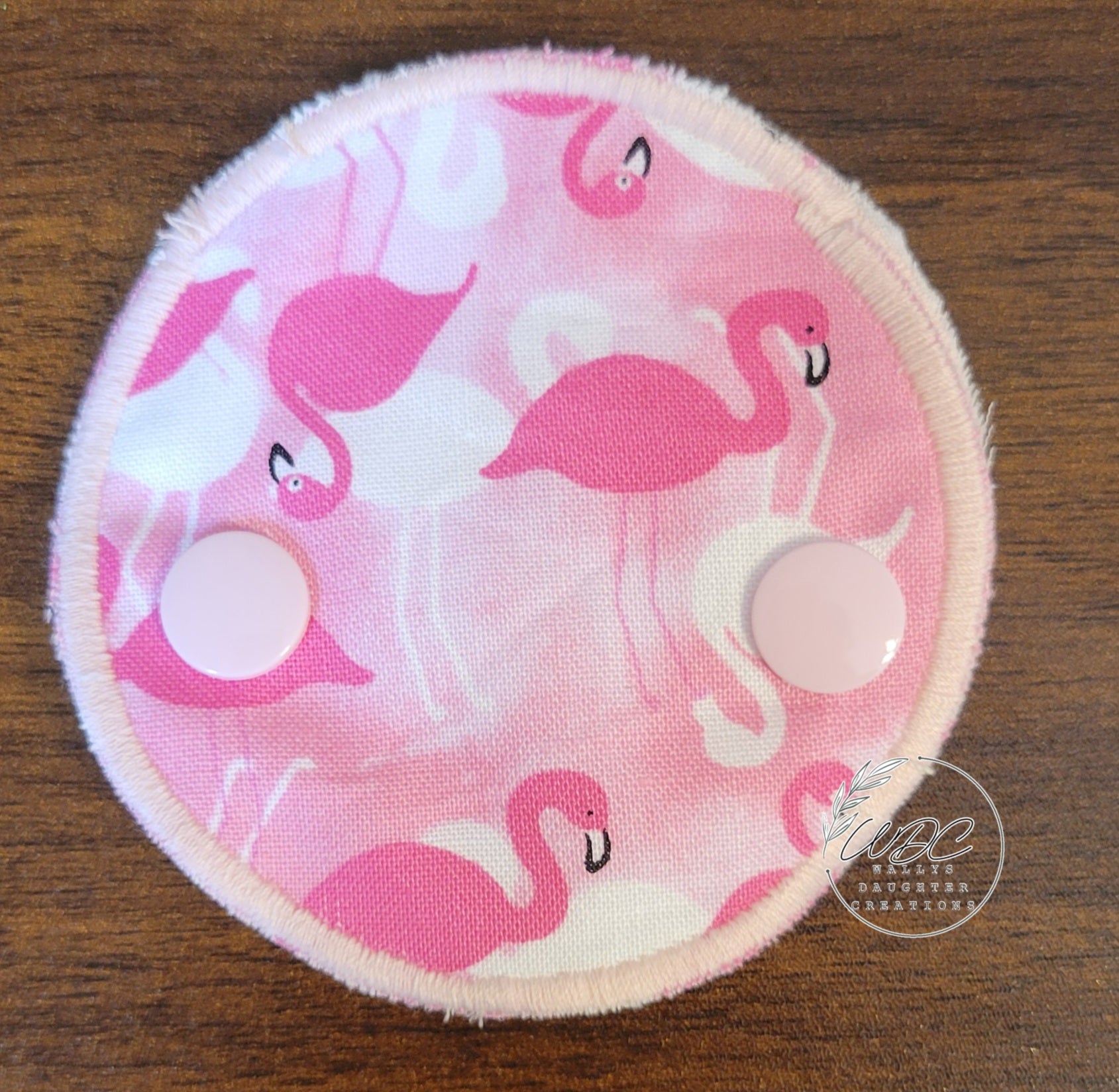 flamingo covered gtube pad
