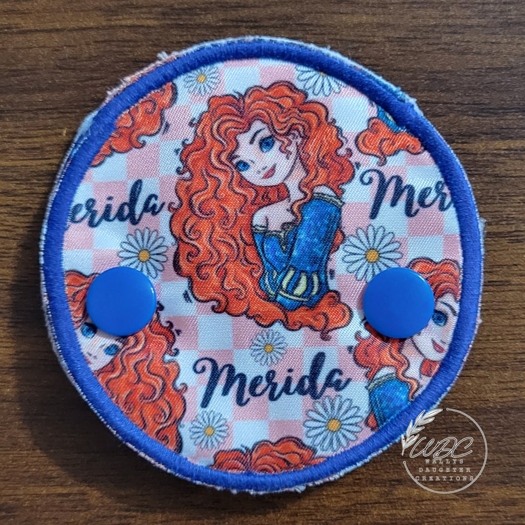 Snap down covered pad Merida Character