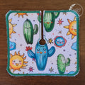 Trach pad in cactus print