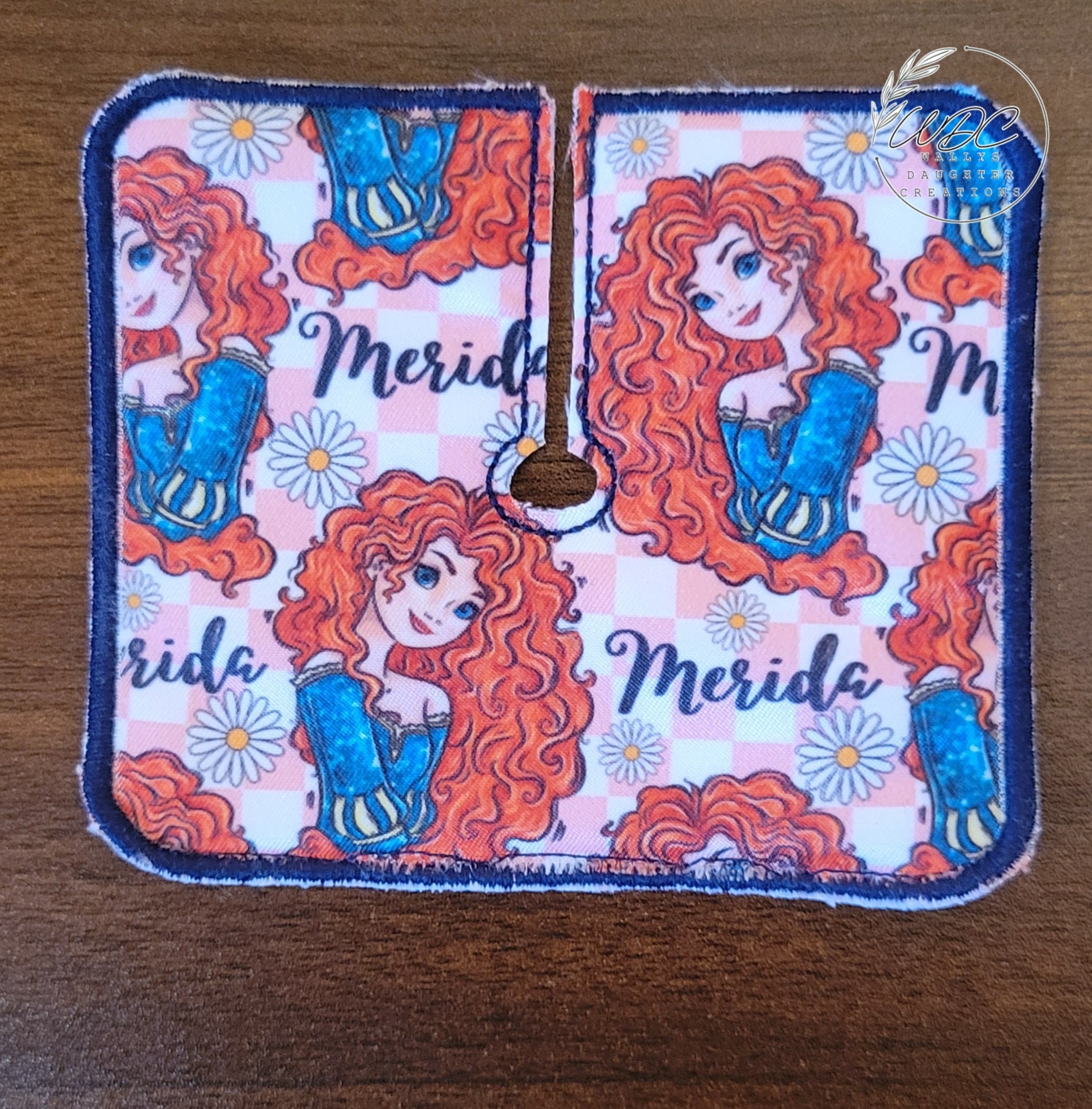 Trach pad with red head princess character