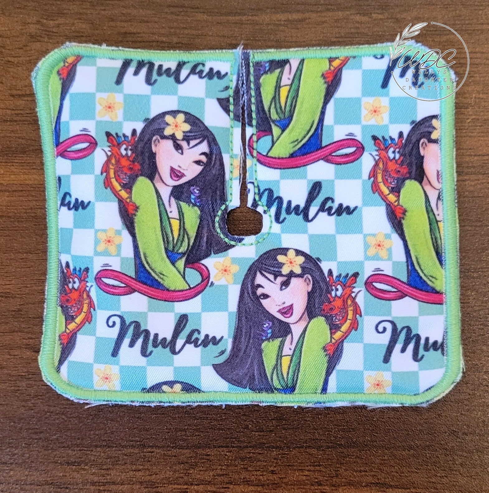 Trach pad with princess character and dragon