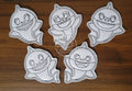 wipeable coloring shark family set of 5