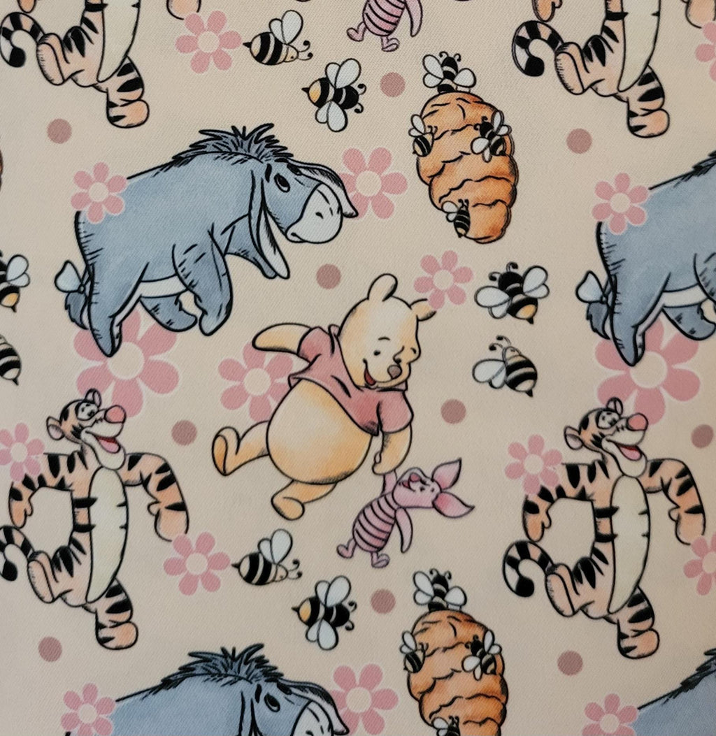 3" G Tube Pad, Pink 100 Acre Woods, Snap Closure