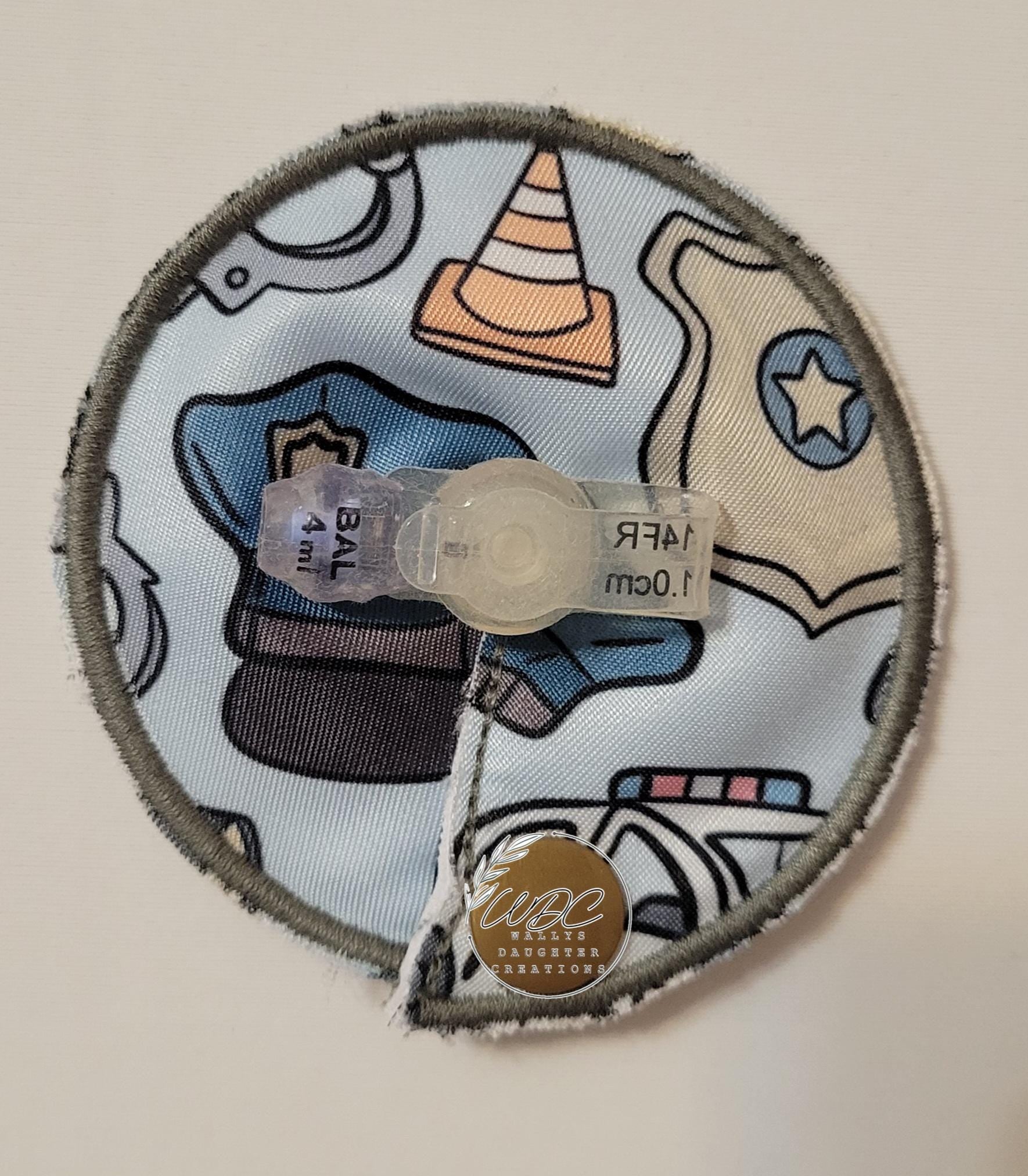 3" G Tube Pad, Police, Snap Closure