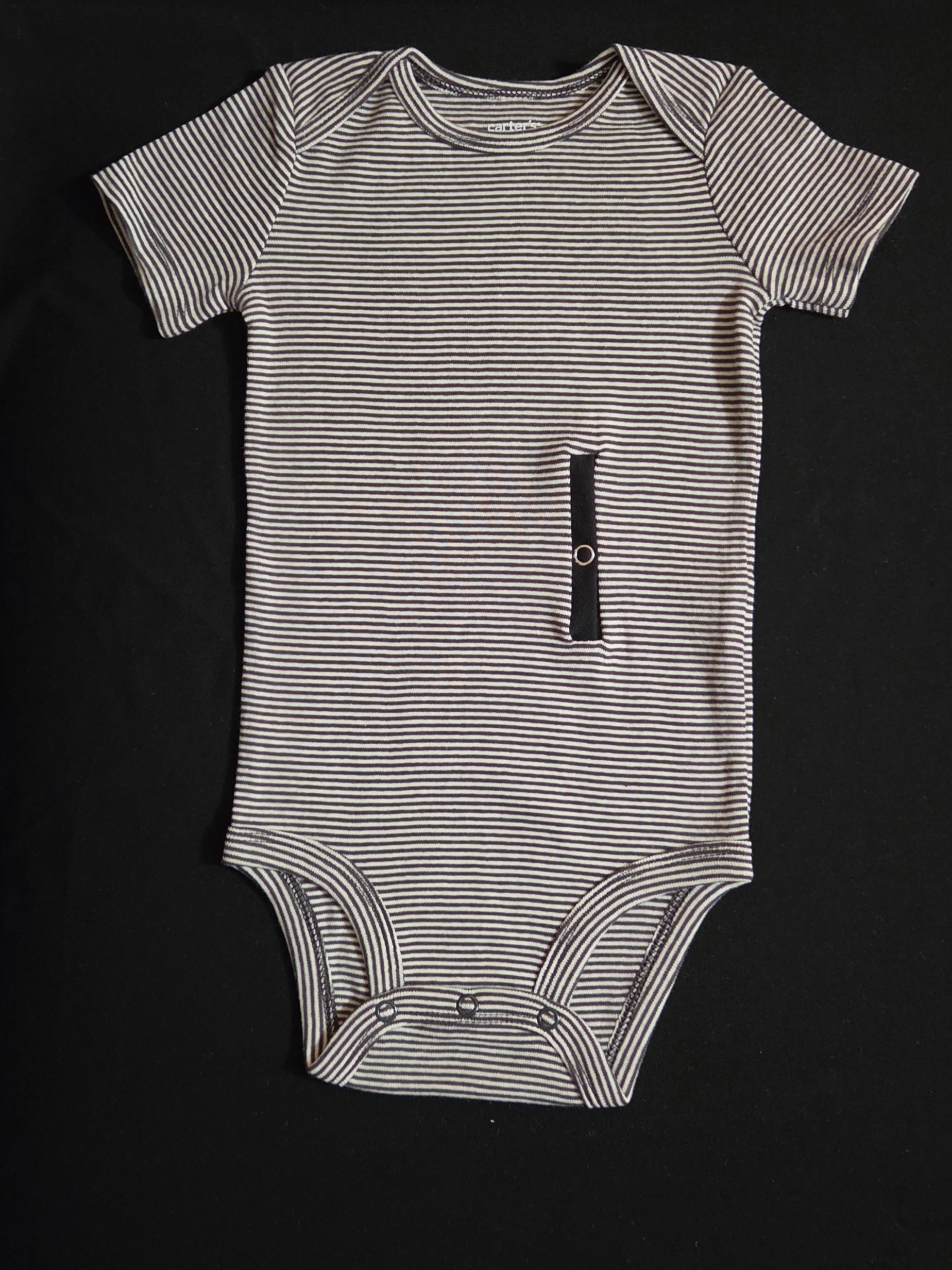 gtube adapted bodysuit in black stripe