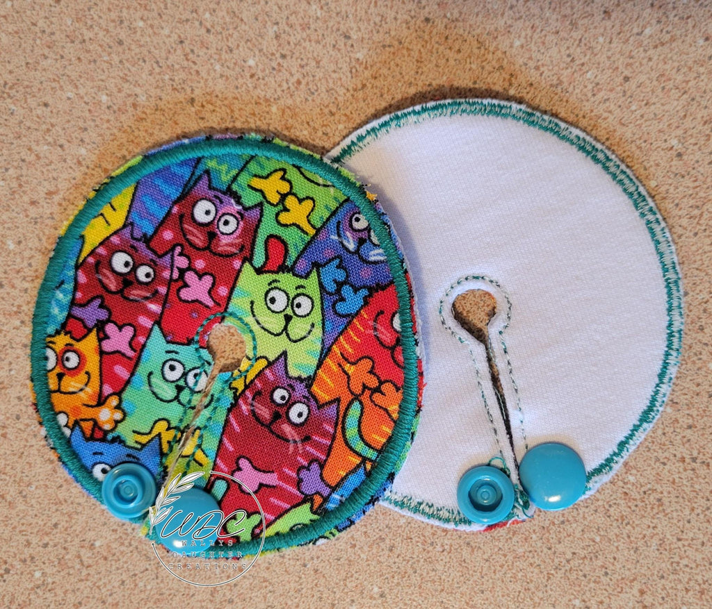 3" G Tube Pad, Cat stack, Snap Closure
