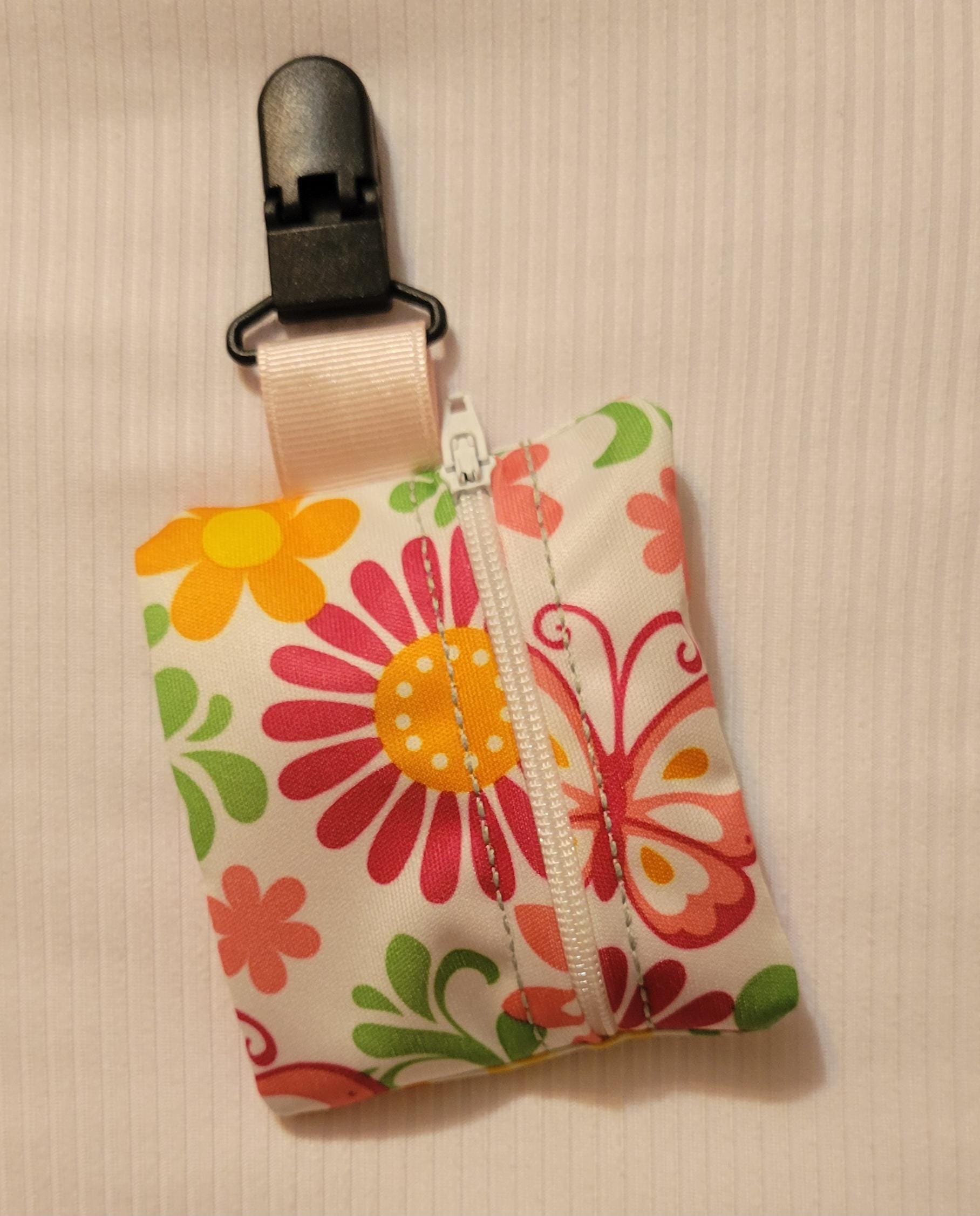 NG /NJ Tube Clip-on Zip Pouch, Medical Tubing Support