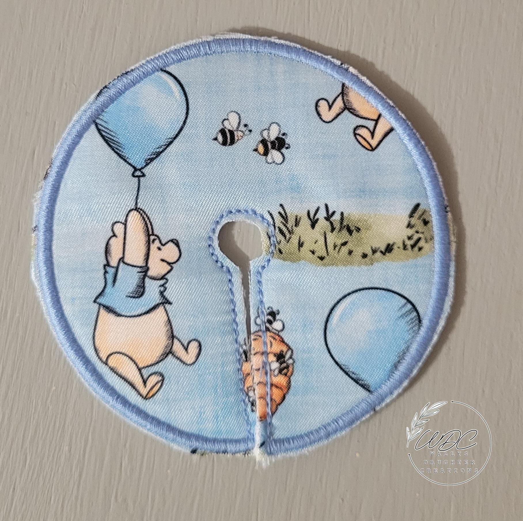 2.5" G Tube Pad, Blue 100 Acre Woods, Snap Closure