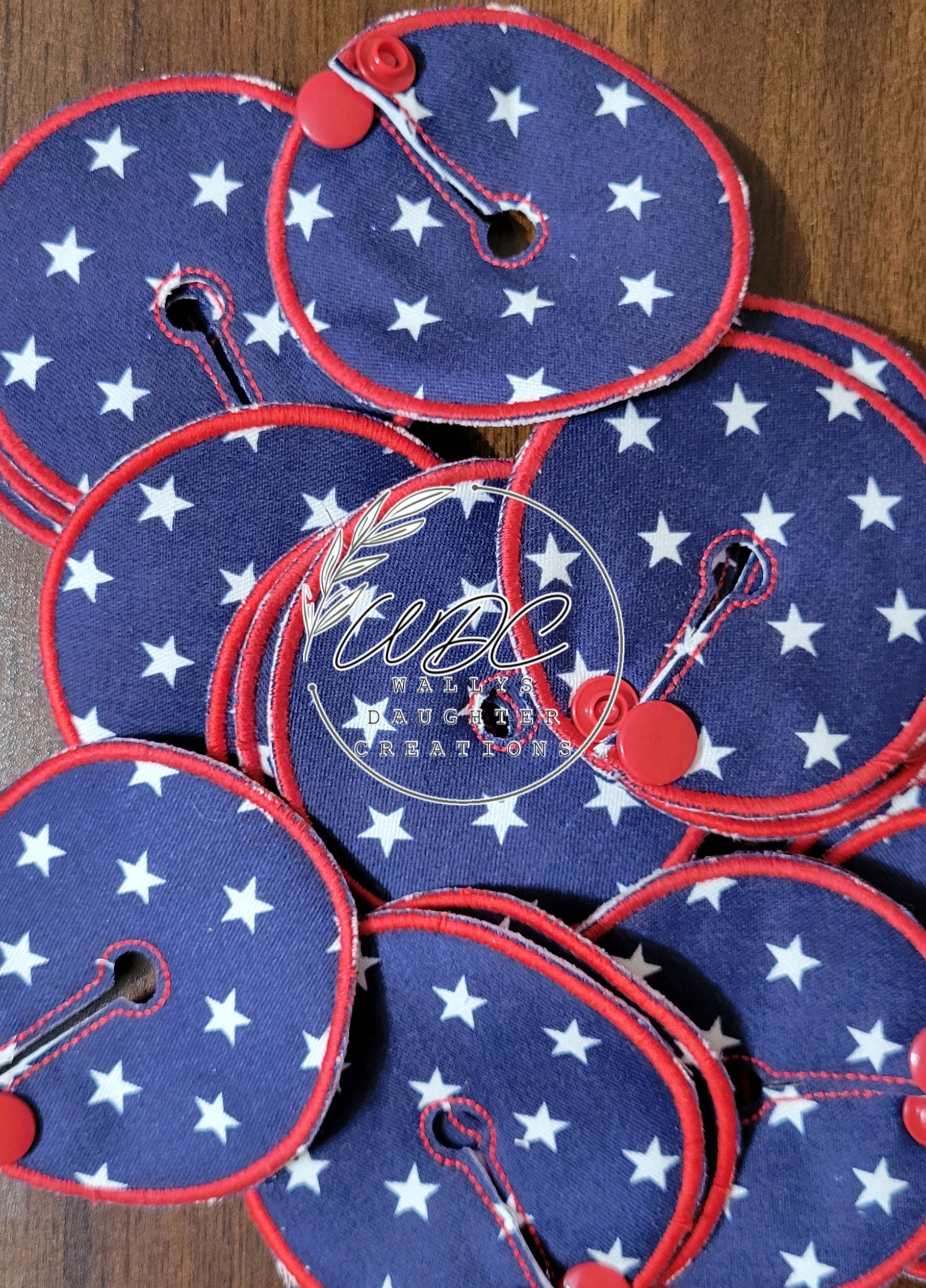 red white and blue patriotic print gtube pad collage